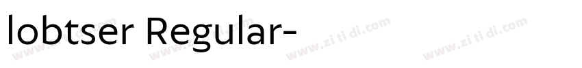 lobtser Regular字体转换